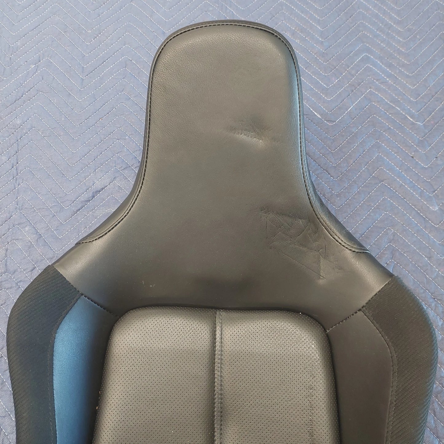 Used Passenger Seat Black Leather with Lumbar Support A120V0120S
